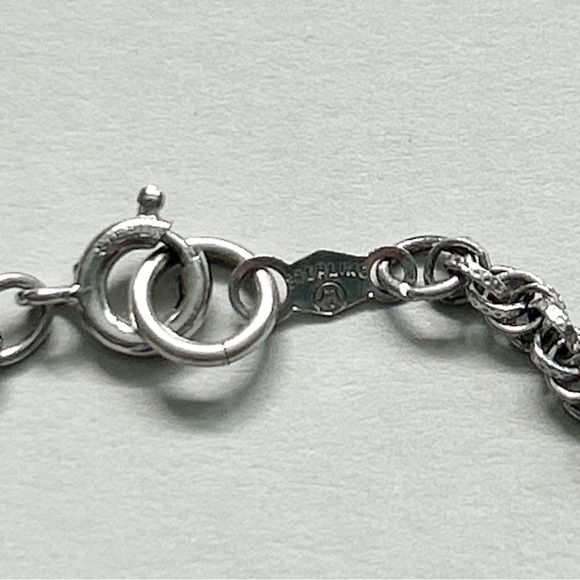 Vintage Southwestern Turquoise Sterling Silver Adjustable Necklace - Picture 10 of 10